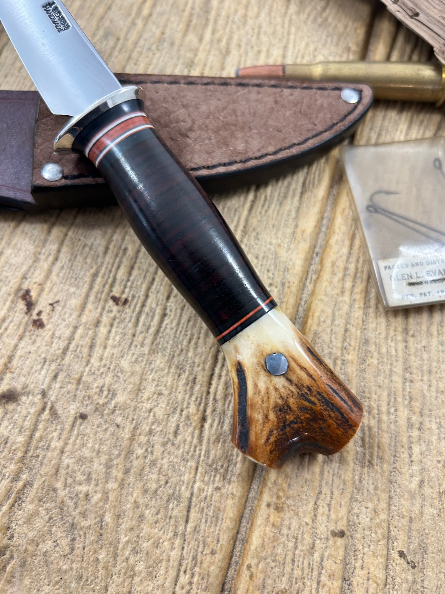 Treeman Trout Knife Sticker 3 1/2" AEB-L stainless blade Hippo sheath