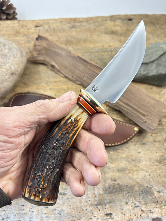 Treeman South Dakota Hunter 4" Blade 120 Year old Stag Musk Ox butt cap
