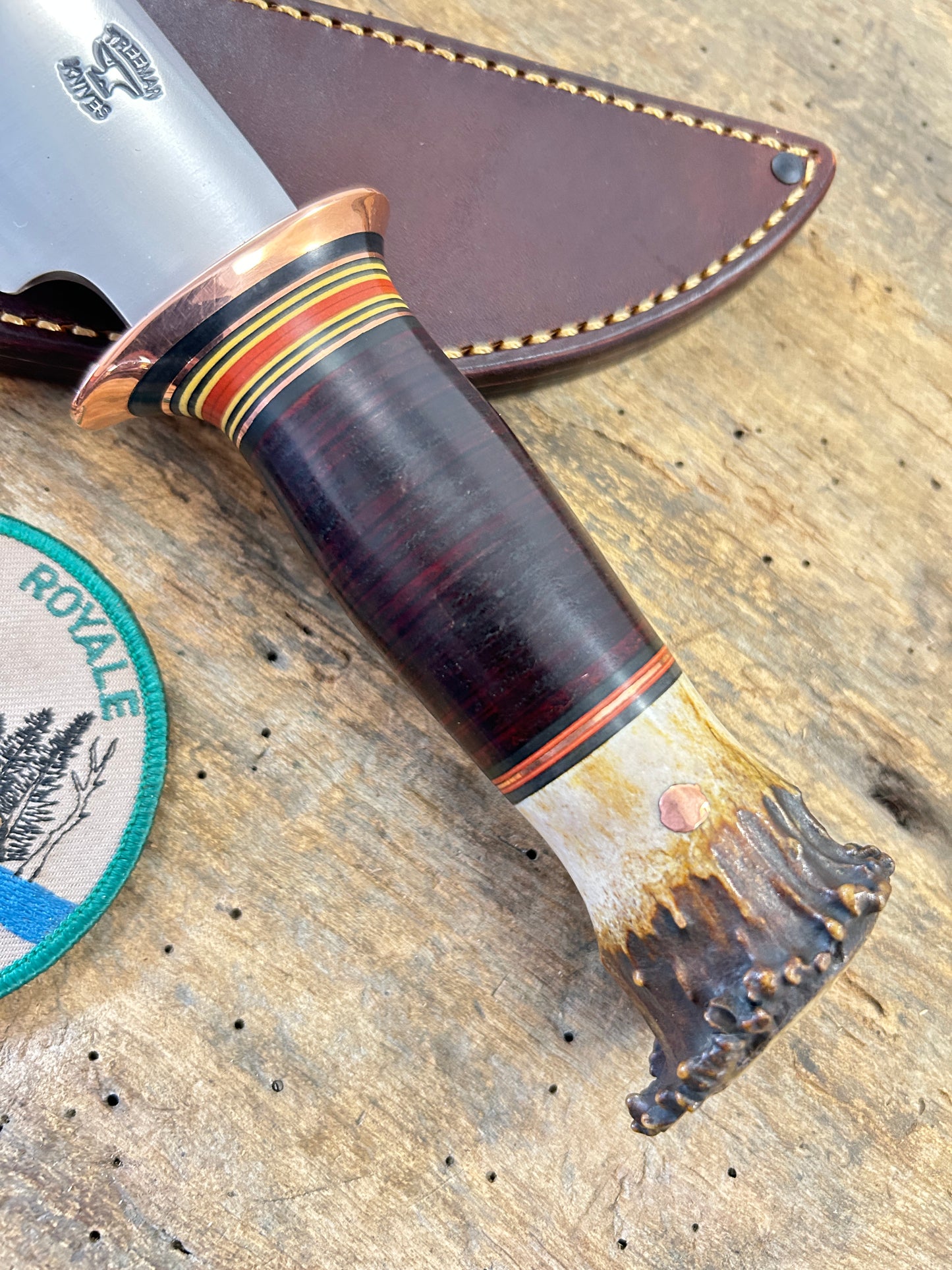 Treeman Big 6 Hunter Copper Horse Hide Crown Stag