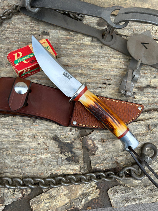 Treeman Deer & Trout 4" Red Stag Aluminum Beaver Tail Sheath
