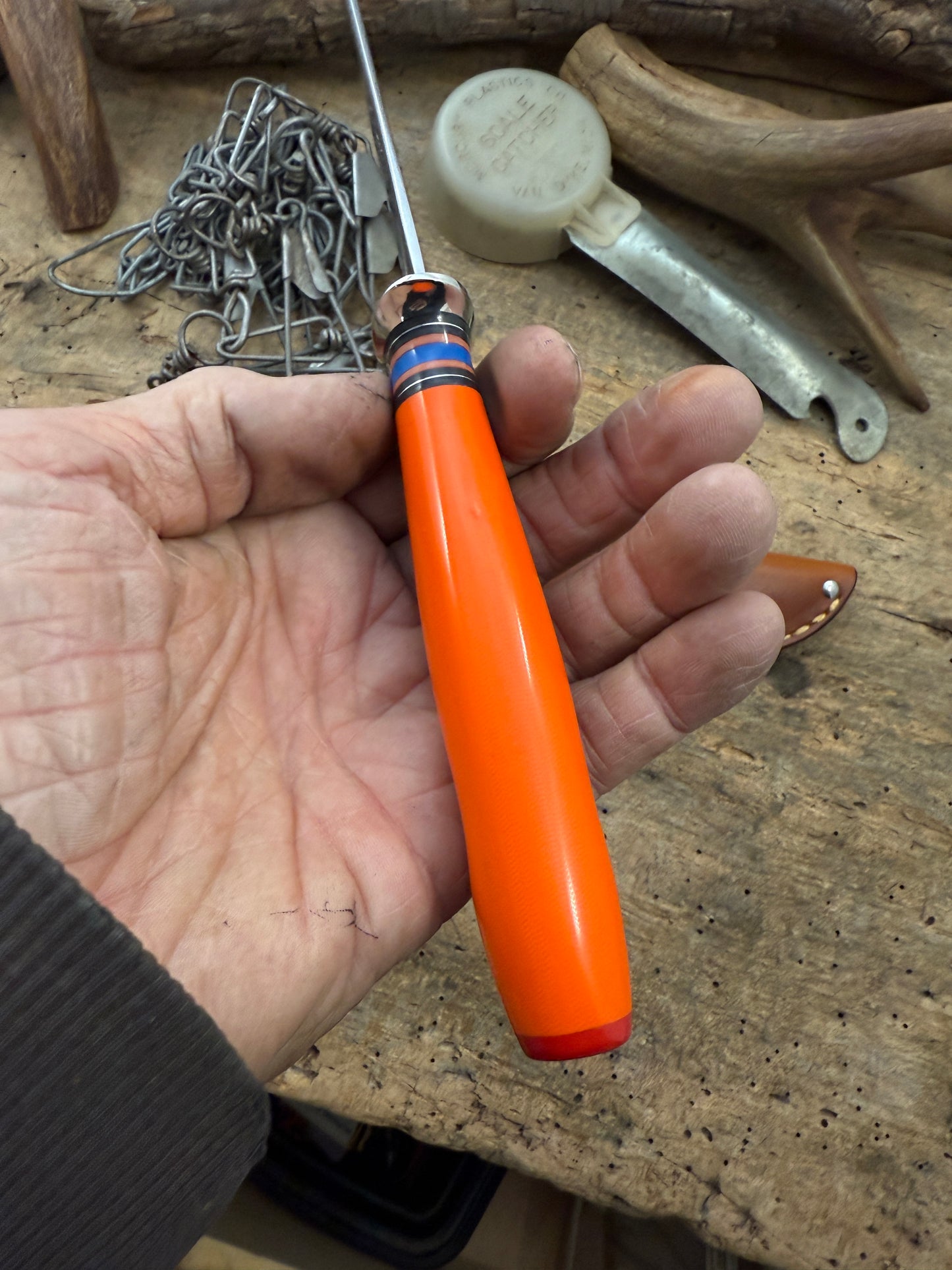 High Vis Orange G10 7" Filet knife AEB-L Stainless