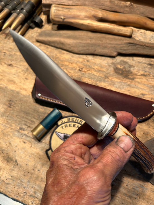 Treeman Sambar stag Sticker AEB_L Stainless Ivory Butt cap