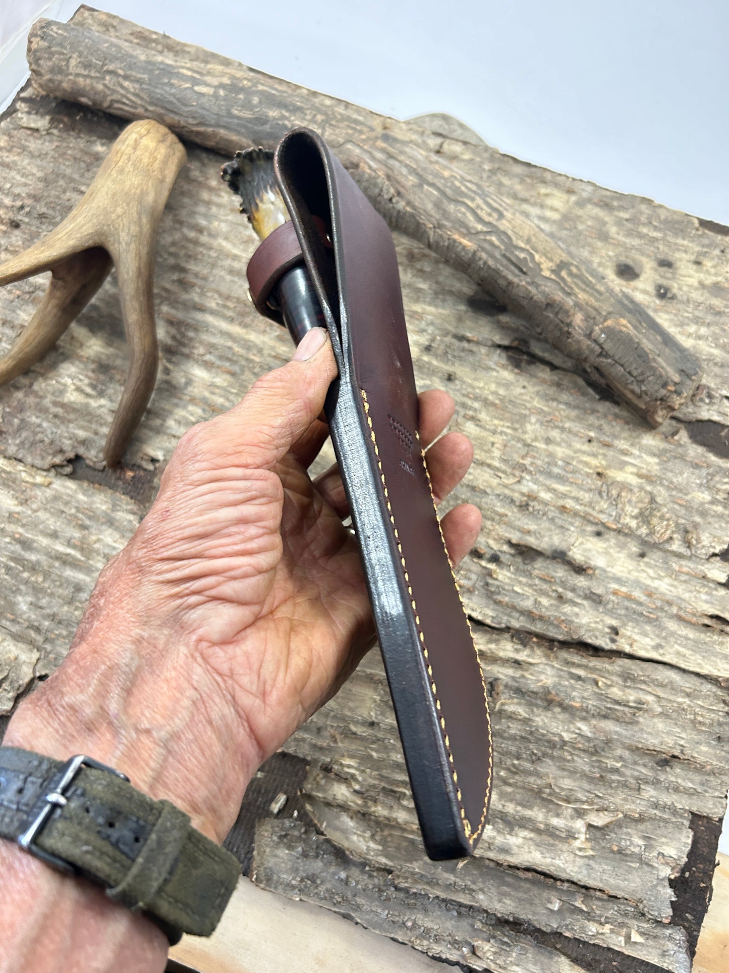 Treeman Woodcraft Hammer Mark Brass HorseHide crown Stag Shark