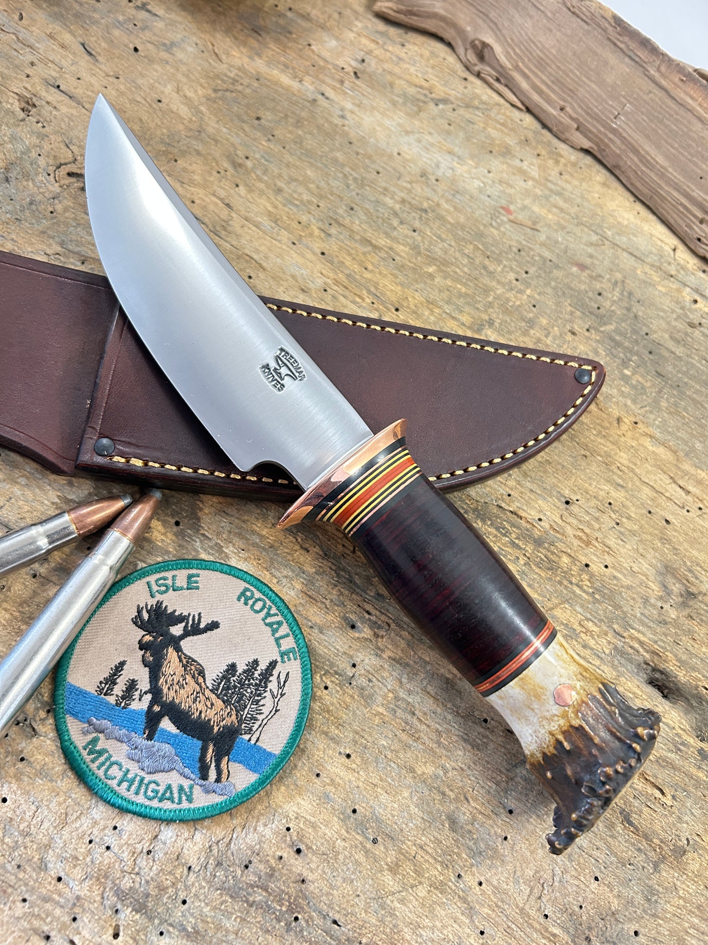 Treeman Big 6 Hunter Copper Horse Hide Crown Stag