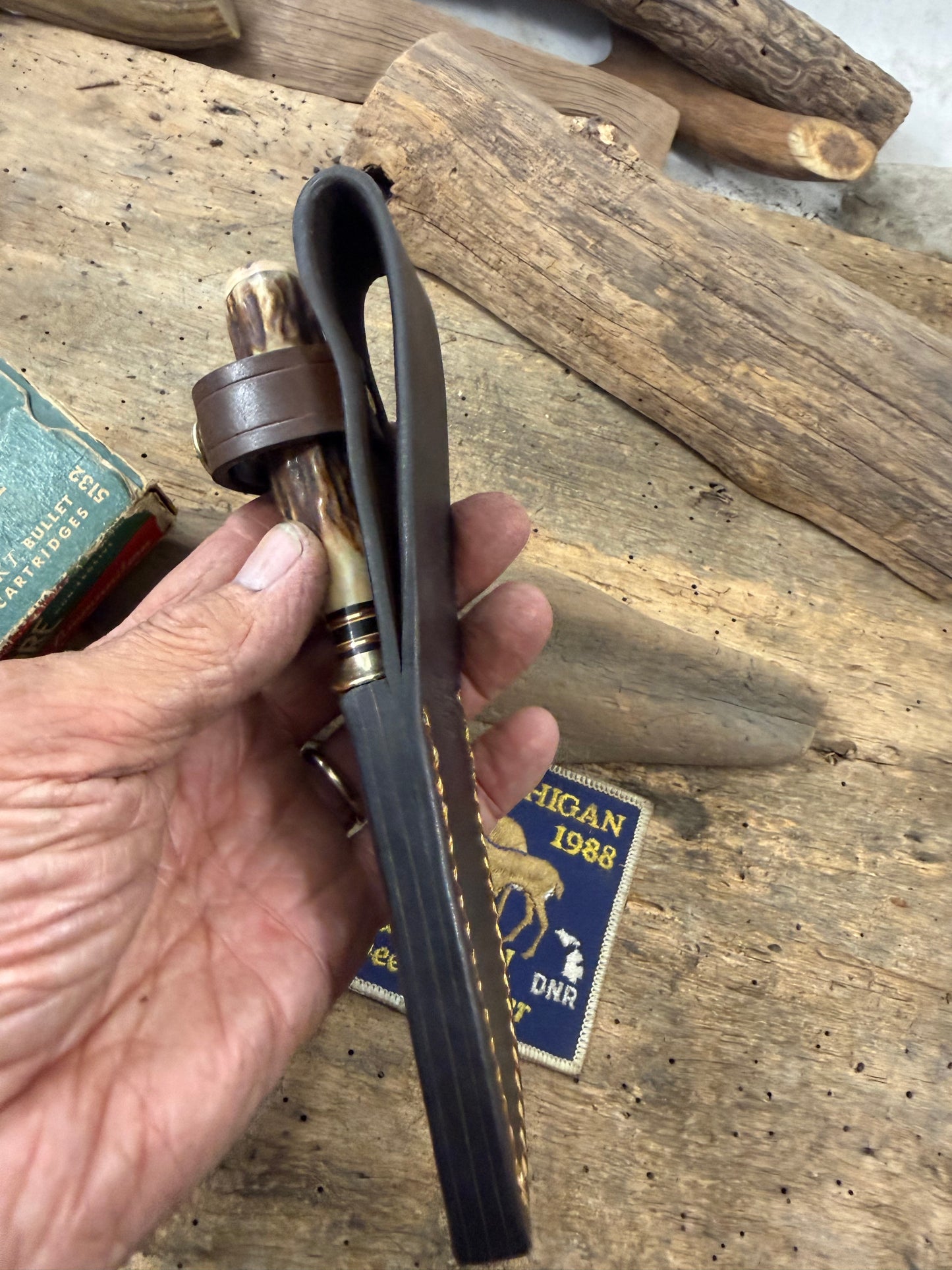 Treeman Stag/Stag Trout Knives Stainless Mammoth
