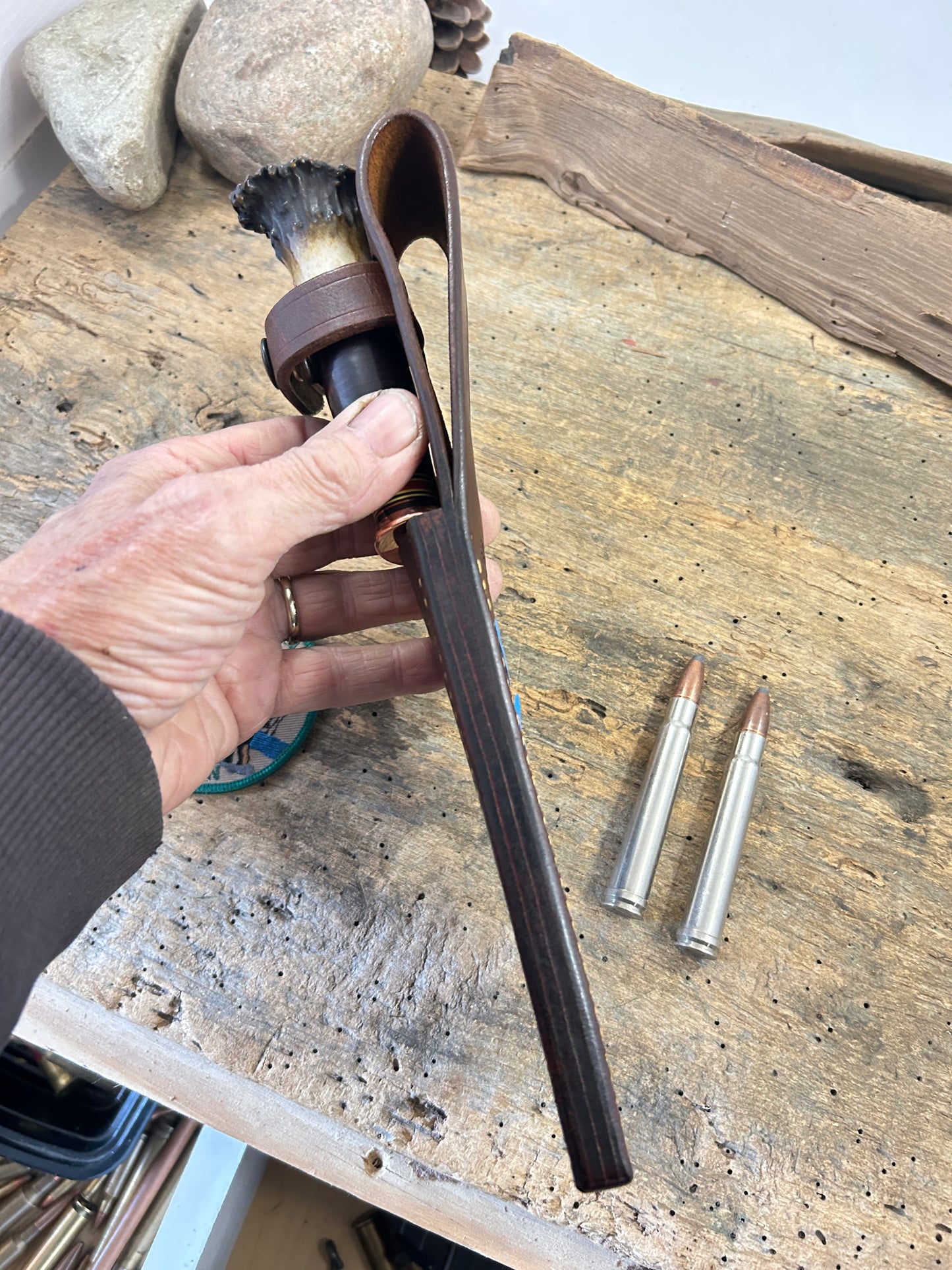 Treeman Big 6 Hunter Copper Horse Hide Crown Stag