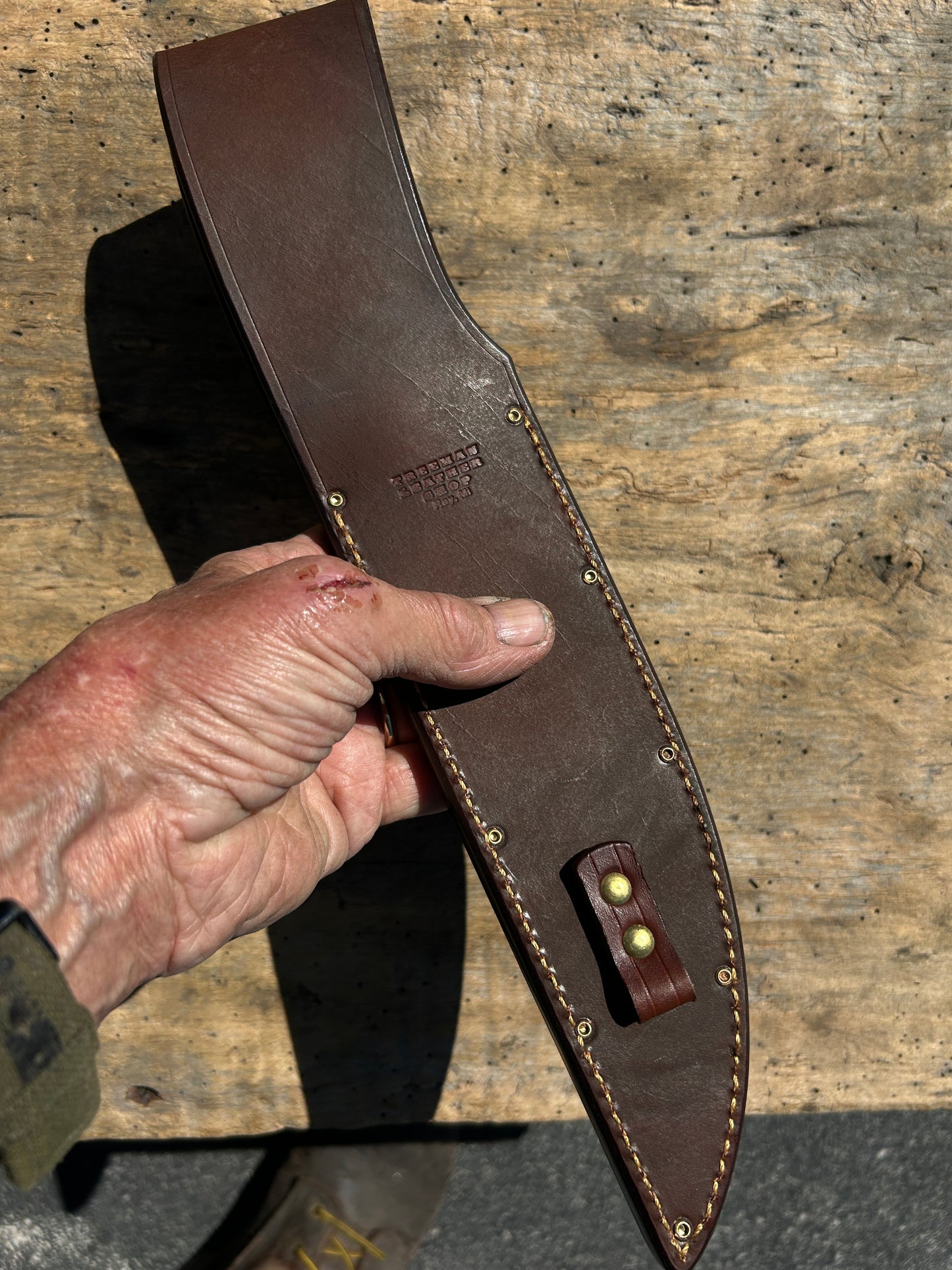 Treeman Model 1 Stag Hammermark Fighter Shark Sheath