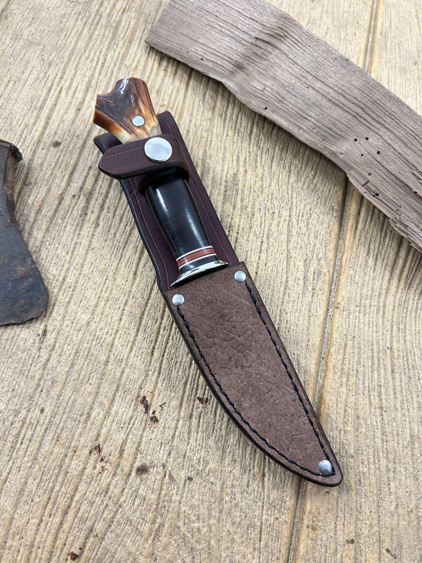 Treeman Trout Knife Sticker 3 1/2" AEB-L stainless blade Hippo sheath