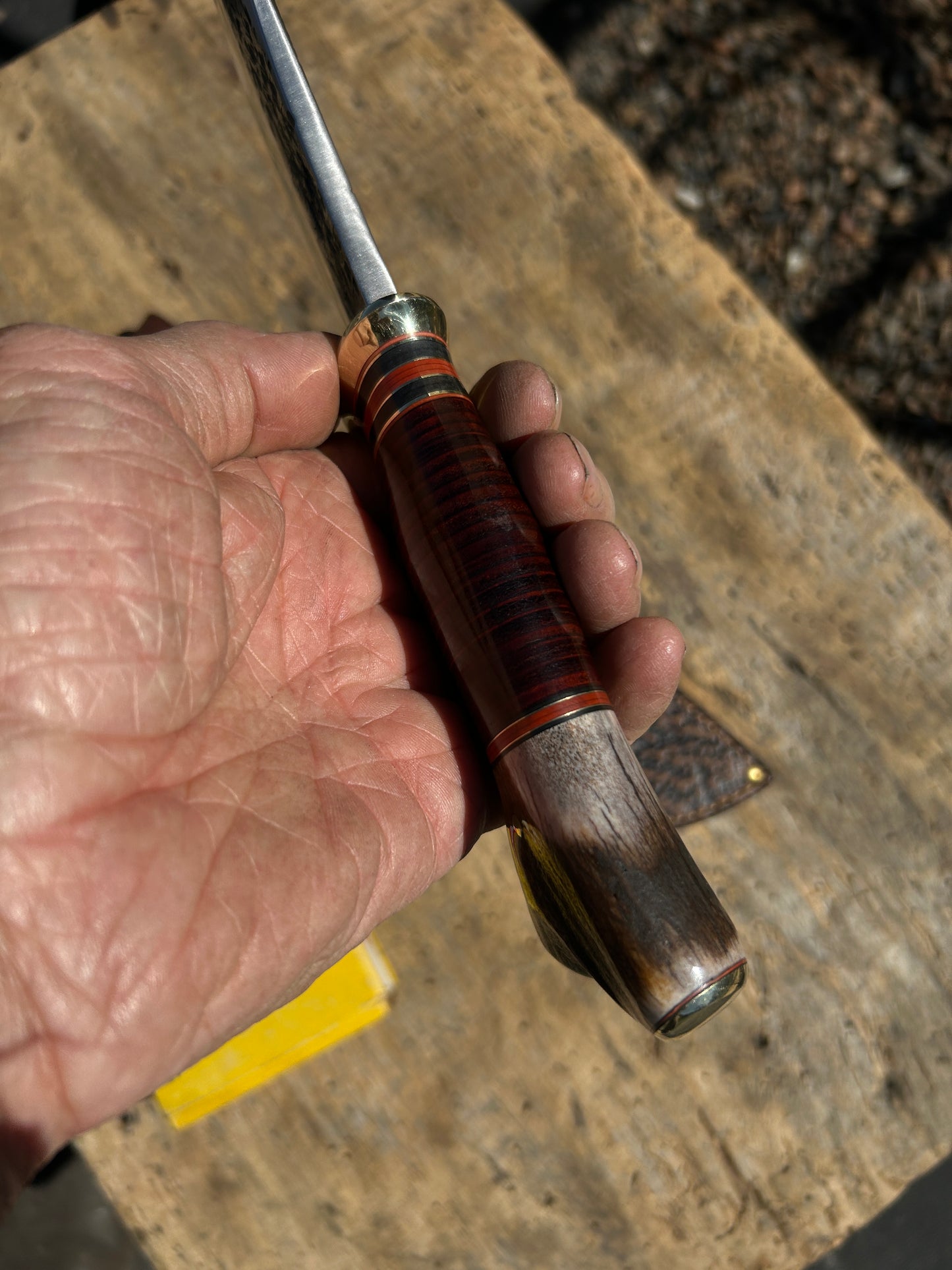 Treeman Big Woody Brass Guard and  Caps Shark Sheath