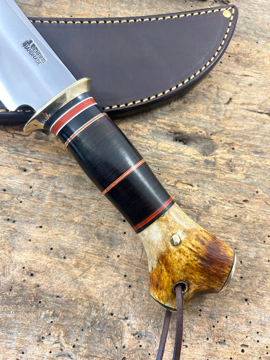 Treeman Big Six Hunter Horse Hide Crotch  Stag Butt  Brass caps