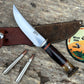 Treeman Bear & Trout Knife 1095  Crown Stag