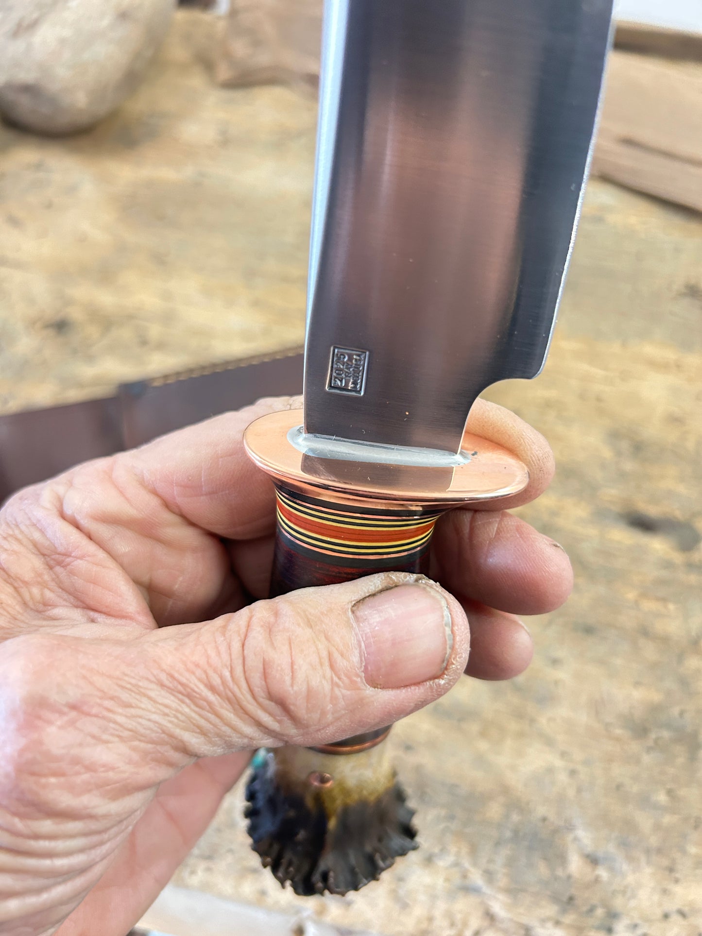 Treeman Big 6 Hunter Copper Horse Hide Crown Stag