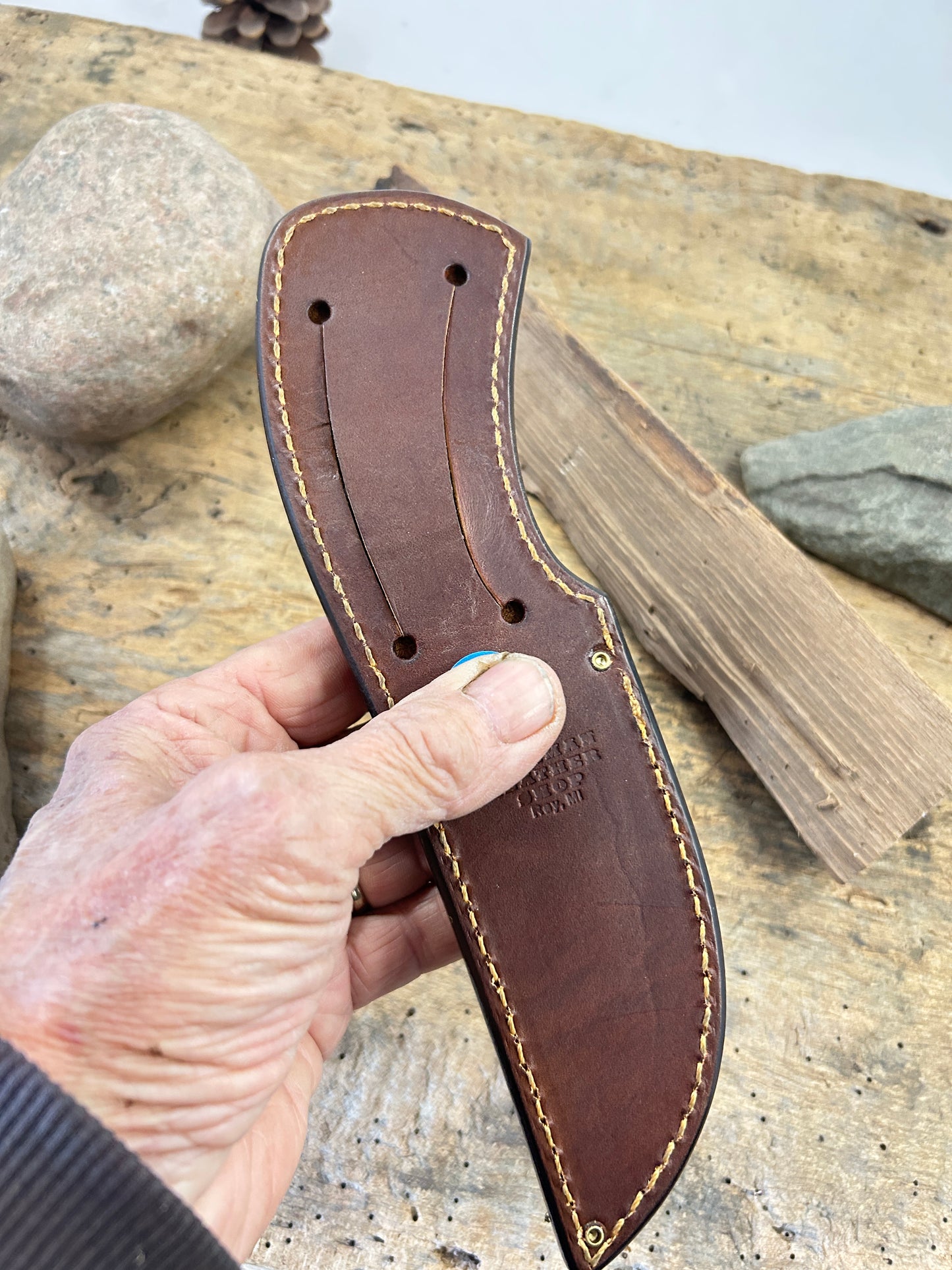 Treeman South Dakota Hunter 4" Blade 120 Year old Stag Musk Ox butt cap