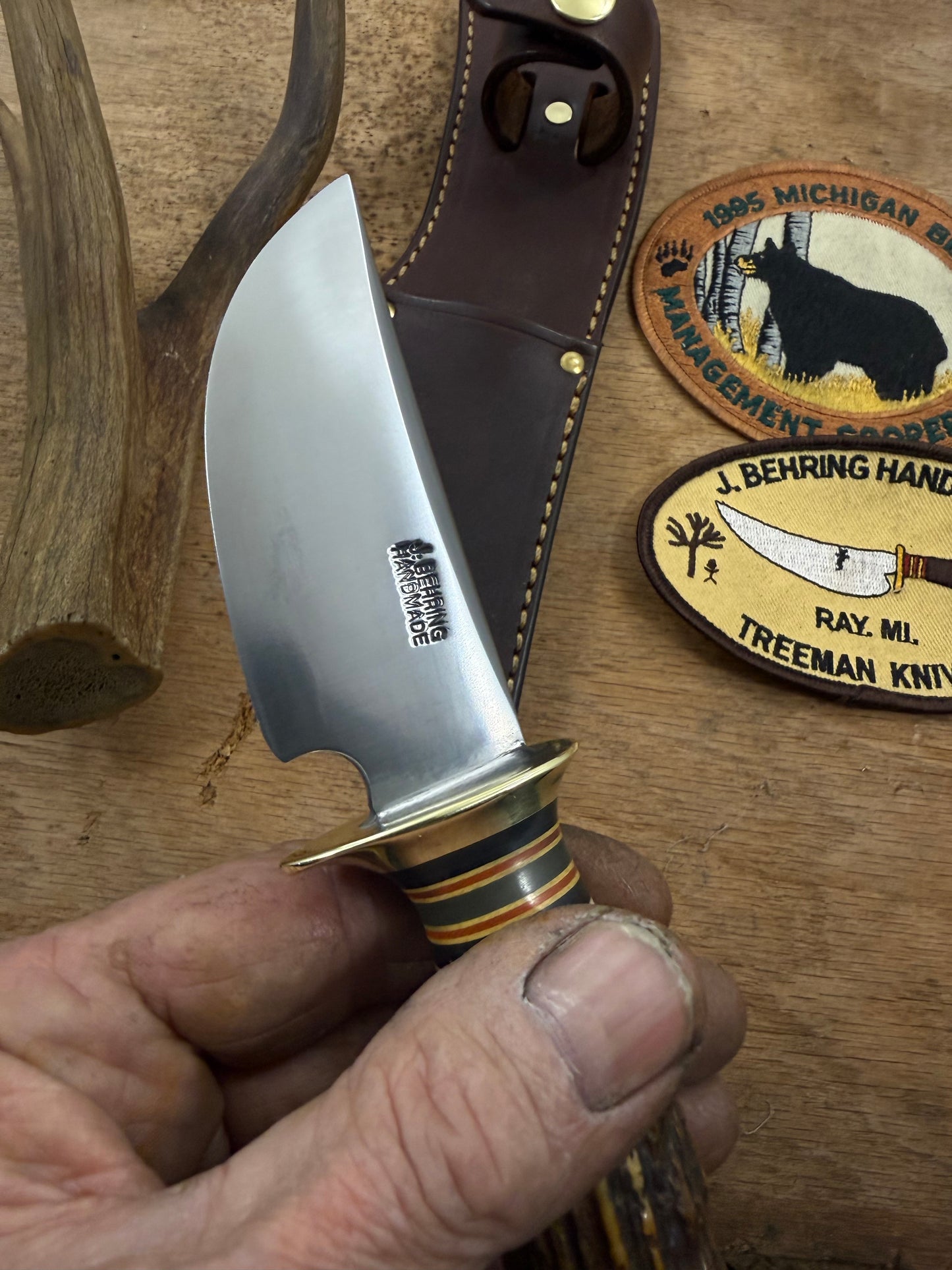 Treeman South Dakota Caper Sambar Stag Ivory Butt Cap