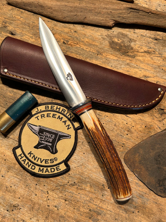 Treeman Sambar stag Sticker AEB_L Stainless Ivory Butt cap