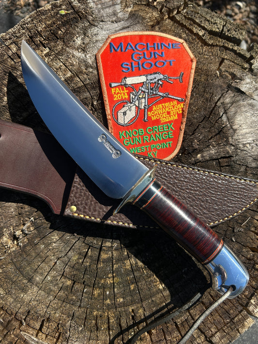 Treeman Double Skull Fighter Brass Guard  Horse Hide Aluminum Crows Beak Butt Shark