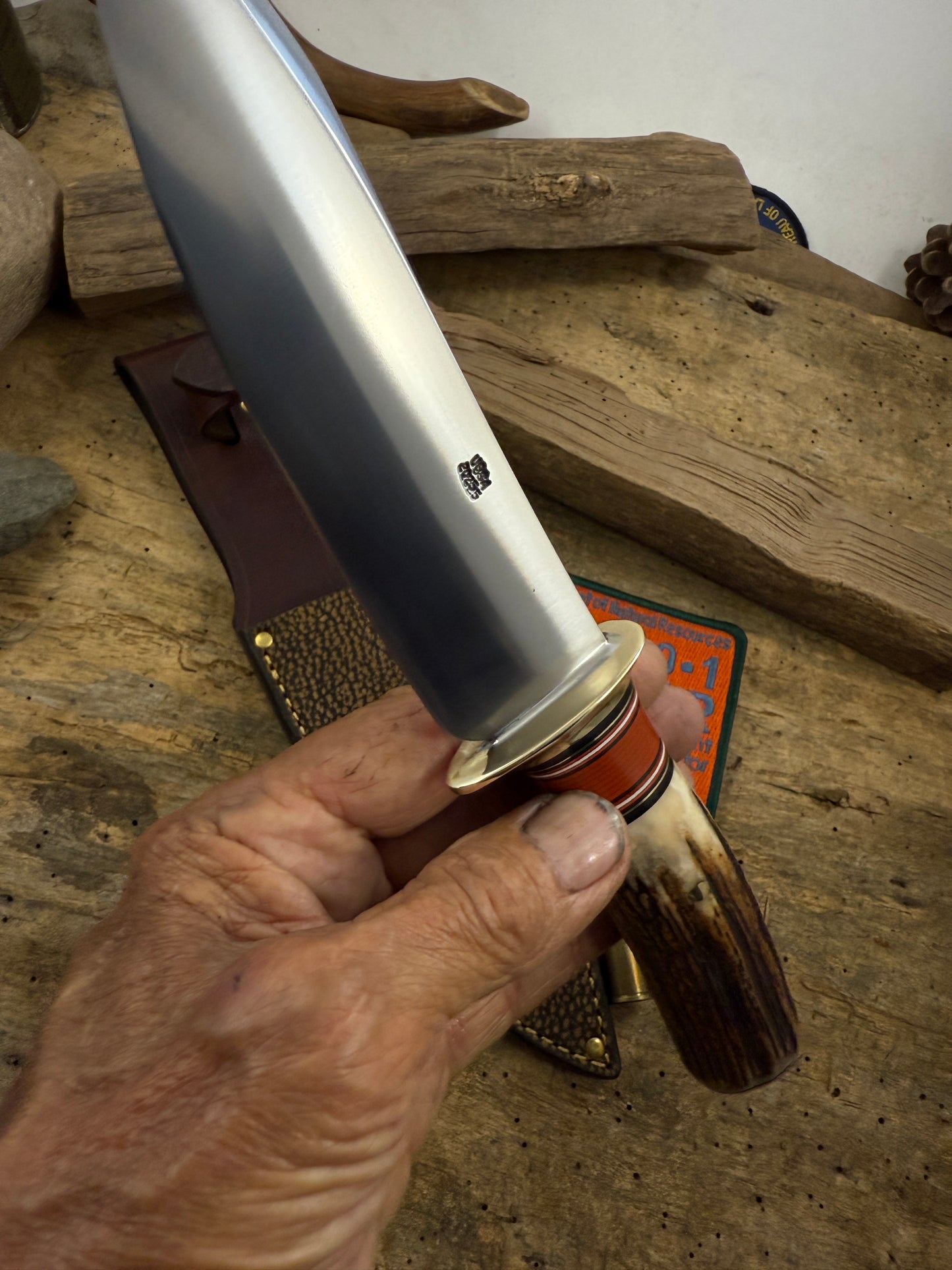 Treeman 6" Sagel Style Hunter Stag Brass
