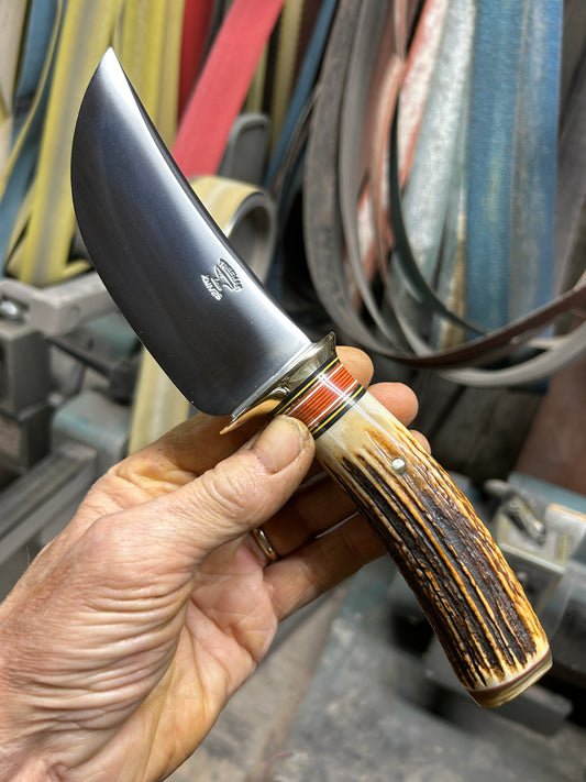 Treeman Copper Harbor Skinner AAA Sambar Stag Elephant Ear Sheath