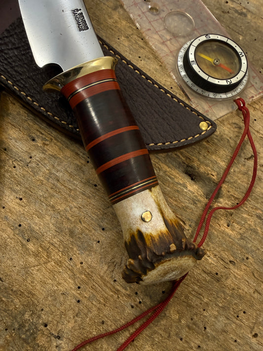 Treeman Fox River Hunter 5" Pro Cut Steel Horse Hide Crown Stag