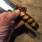Treeman Woodcraft 6" Nickel Finger Grip Stag Ox Butt Cap Shark