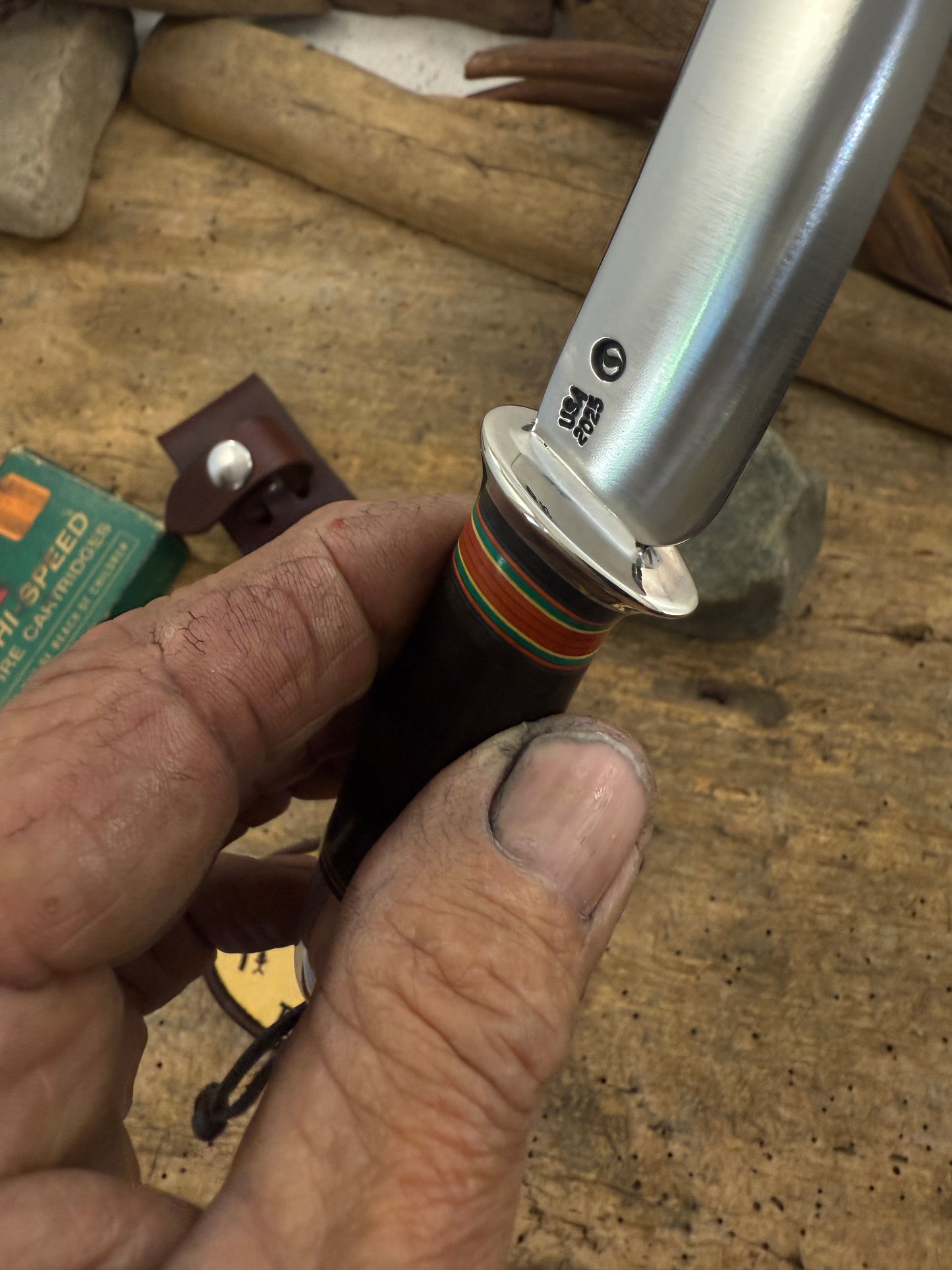 Treeman Trout Knife Stude Baker Spring Steel.