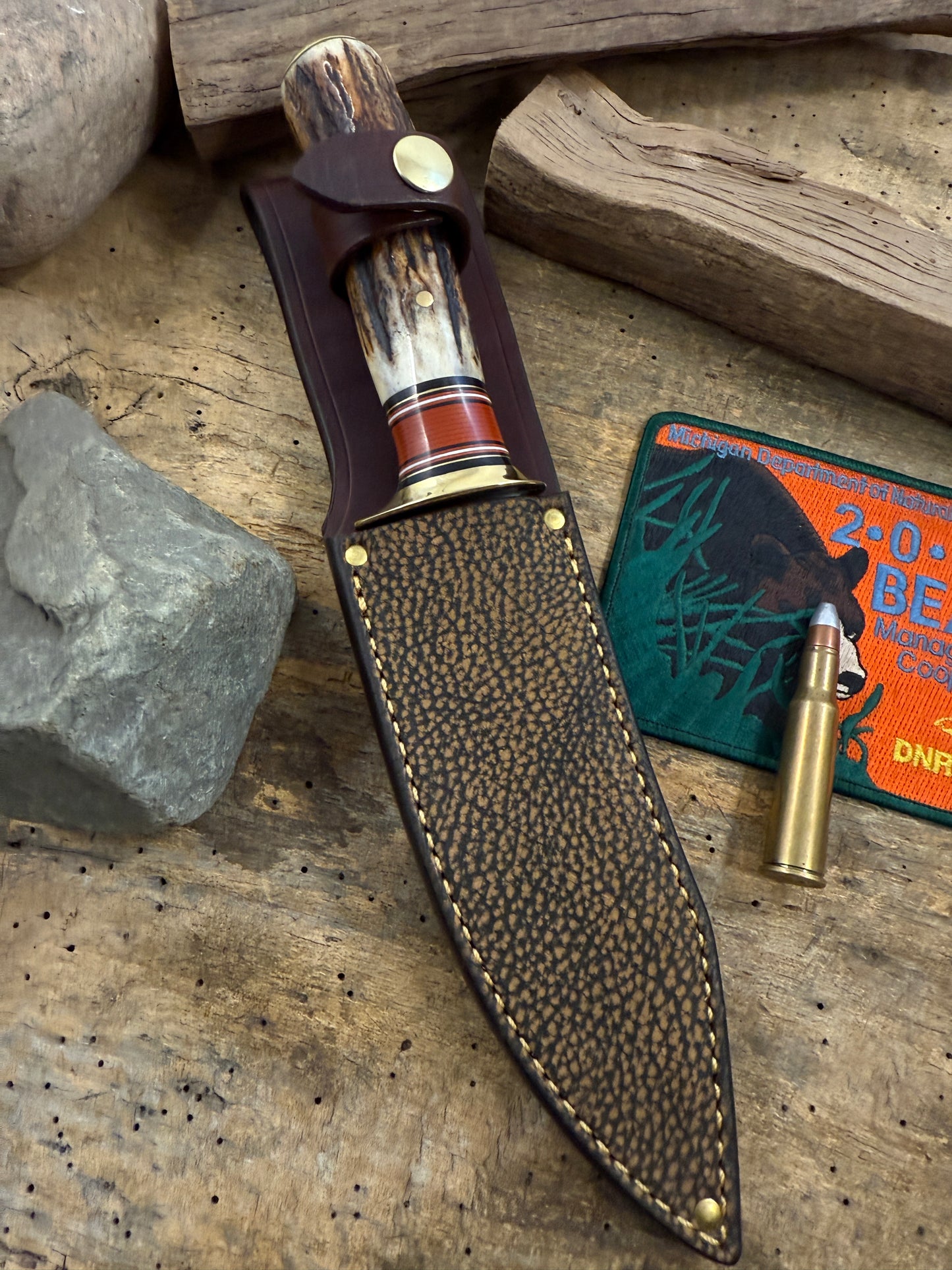 Treeman 6" Sagel Style Hunter Stag Brass