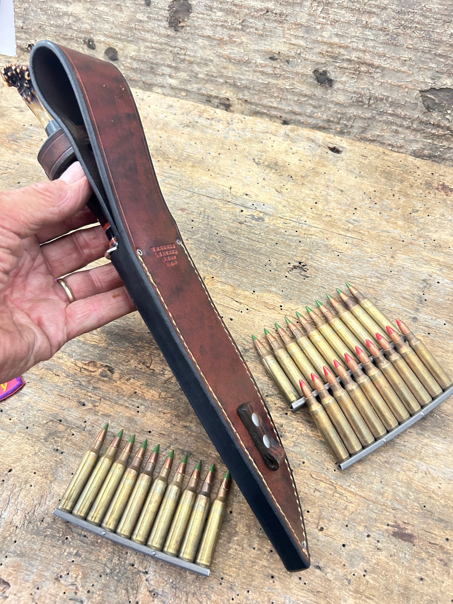 Treeman Camp Fighter Horse Hide crown Stag Shark