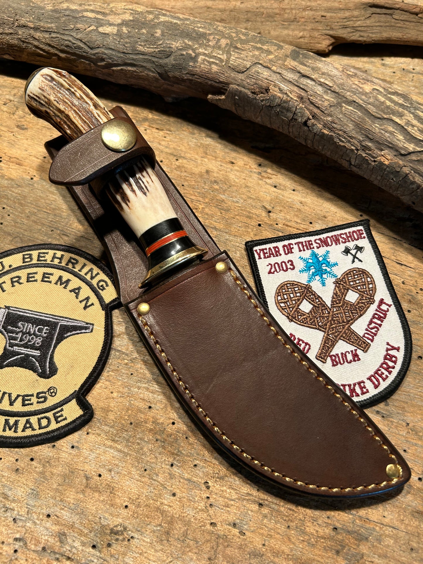 Treeman Deer & Trout size Woody Sambar Stag brass