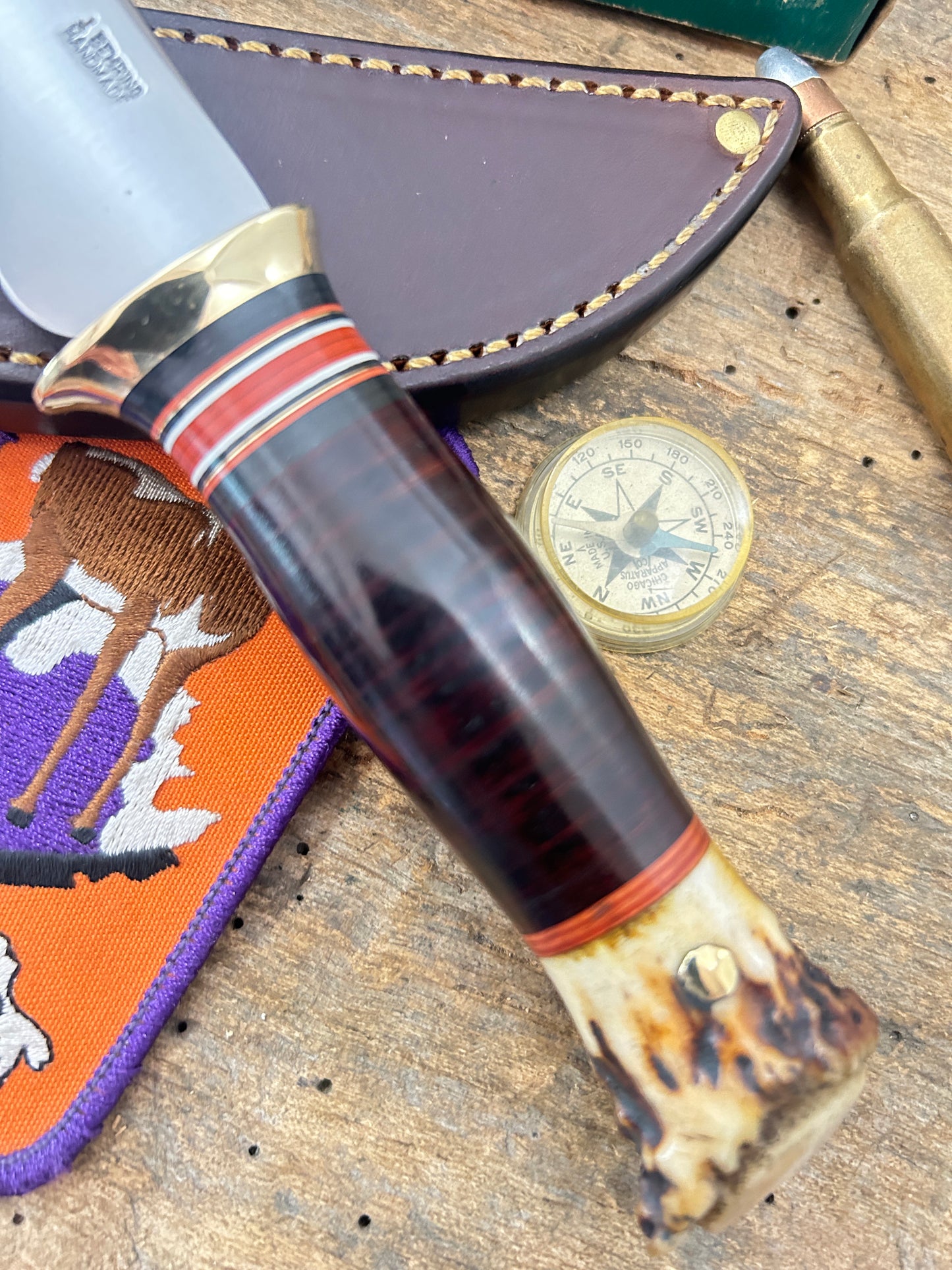 Treeman  Deer & Trout Horsehide Wisconsion vintage crown stag