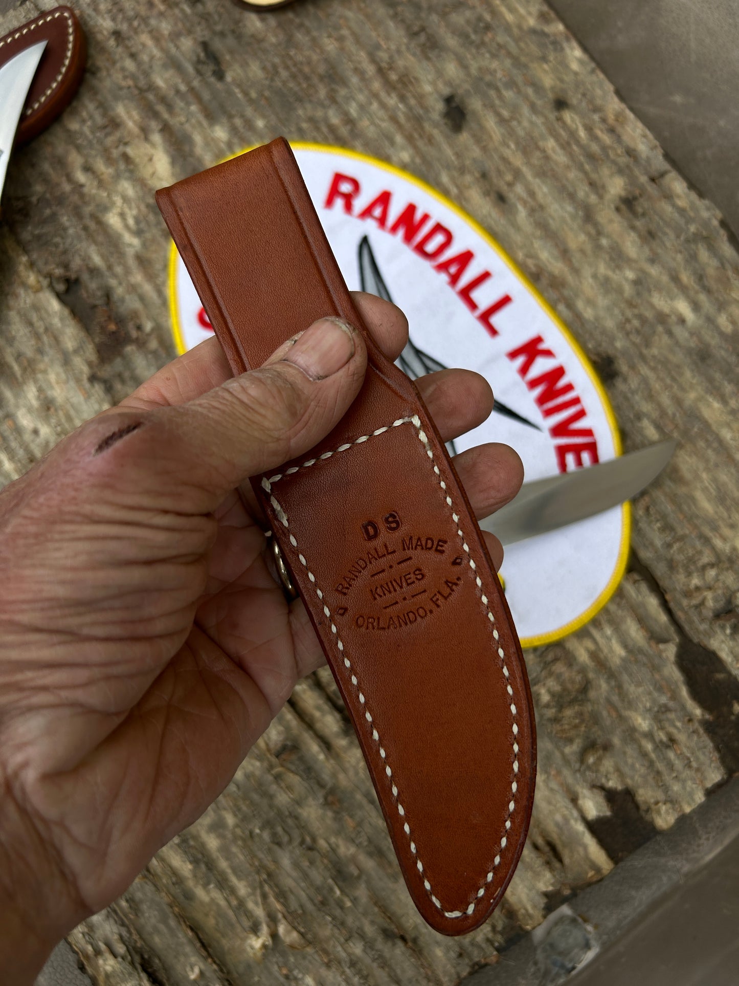 Randall Denmark Special Stainless 41/2" Blade NS, Black Micarta BP handle ,Lanyard hole, NS Butt Cap