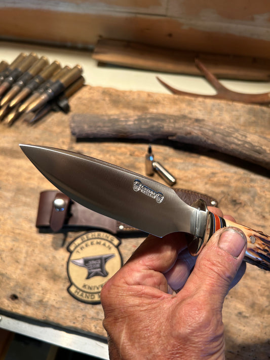 Treeman 5" Heavy Duty Alaskan Stag AEB-L Shark Sheath