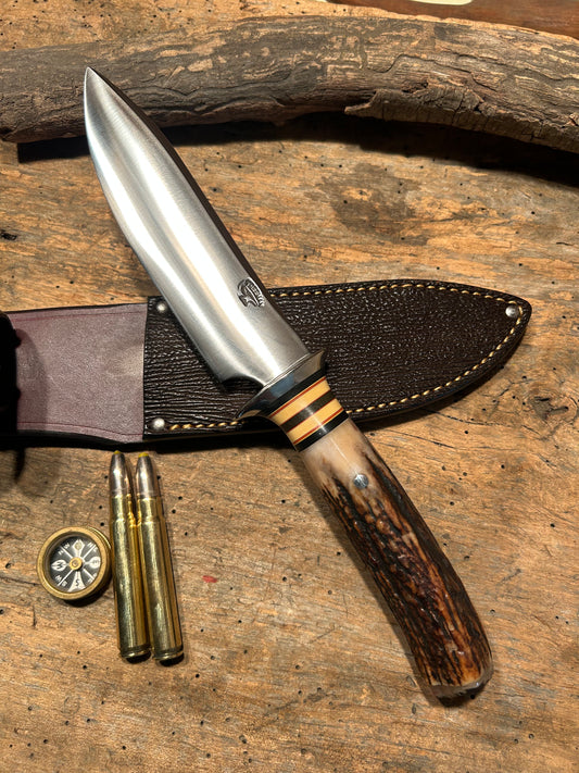 Treeman Special Hunter AEB-L Premium Sanbar Stag Ox Cap Shark Sheath