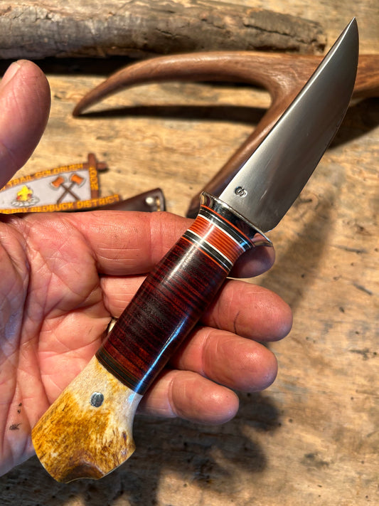 Treeman Trout & Deer AEB-L Stainless NS Horse Hide Croych Stag