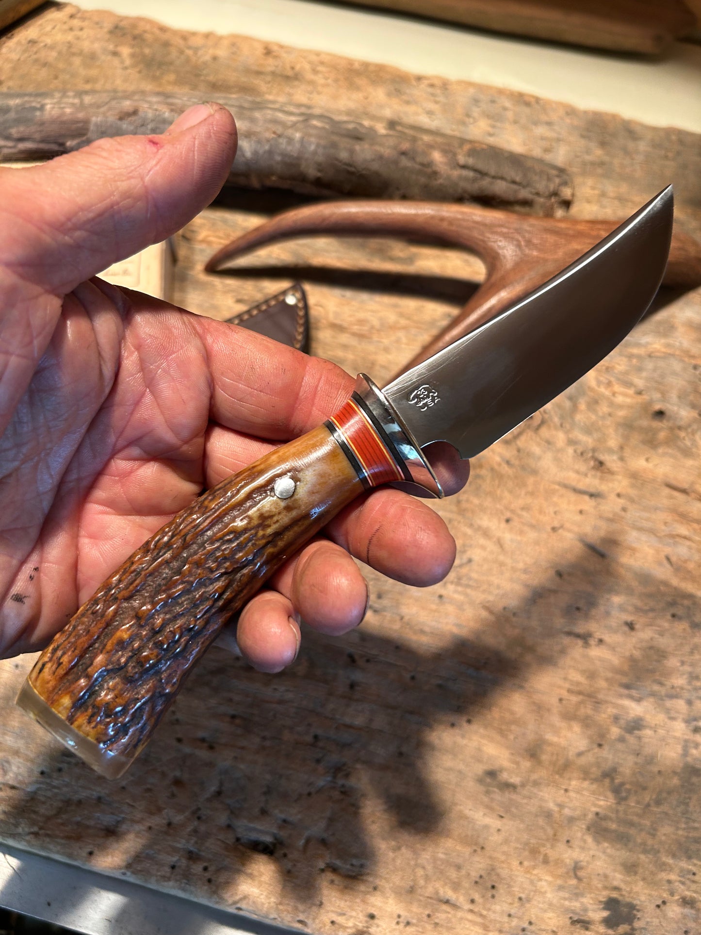 Treeman Small Hunter NS Stag carver Ox Butt Cap