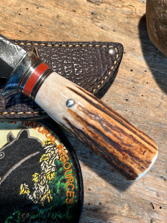 Treeman Heavy Duty South Dakota Caper Hammer Mark Stag Compass Shark Sheath