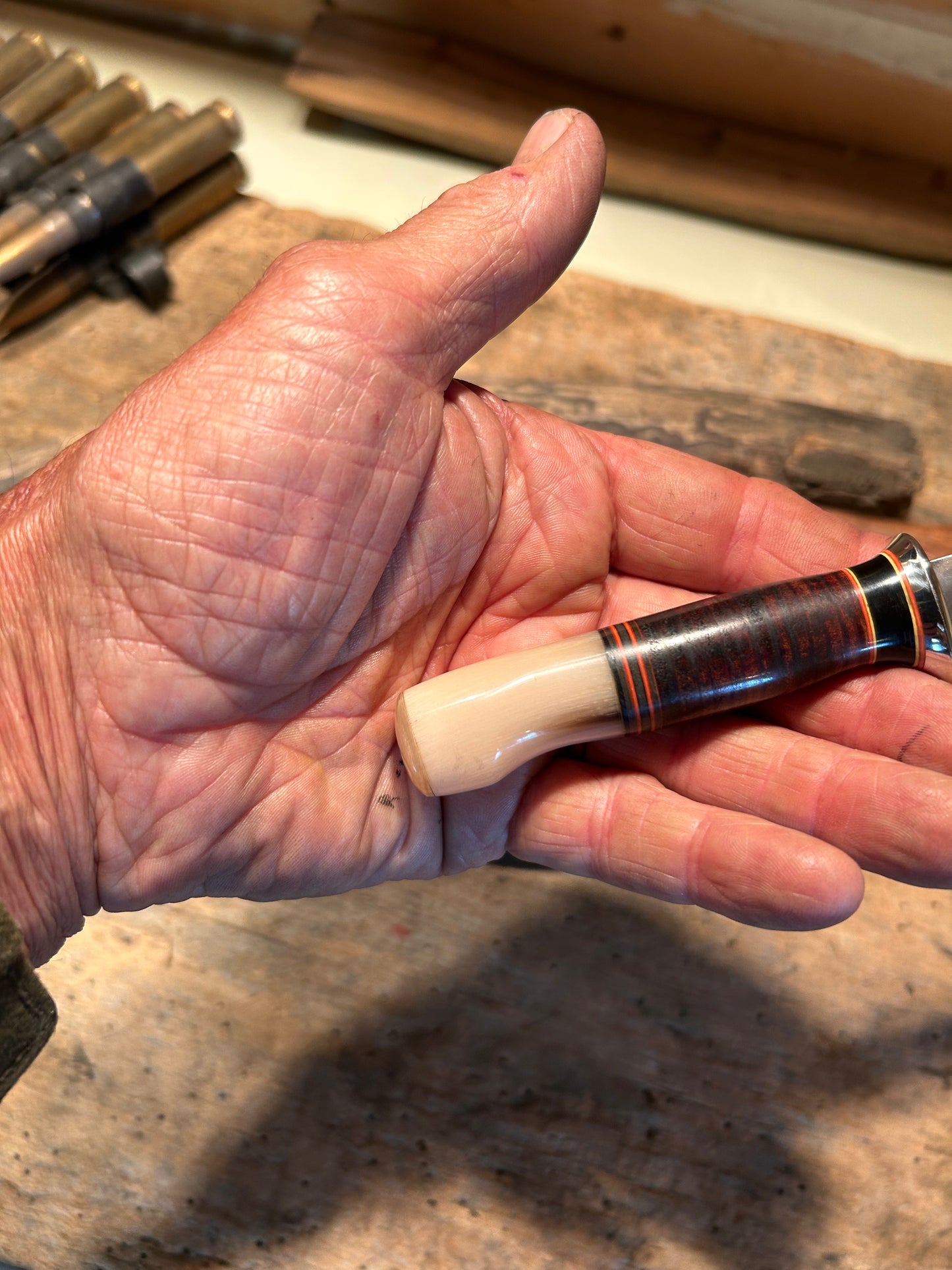 Treeman Trout Knife Horse Hide Ox Crows beak