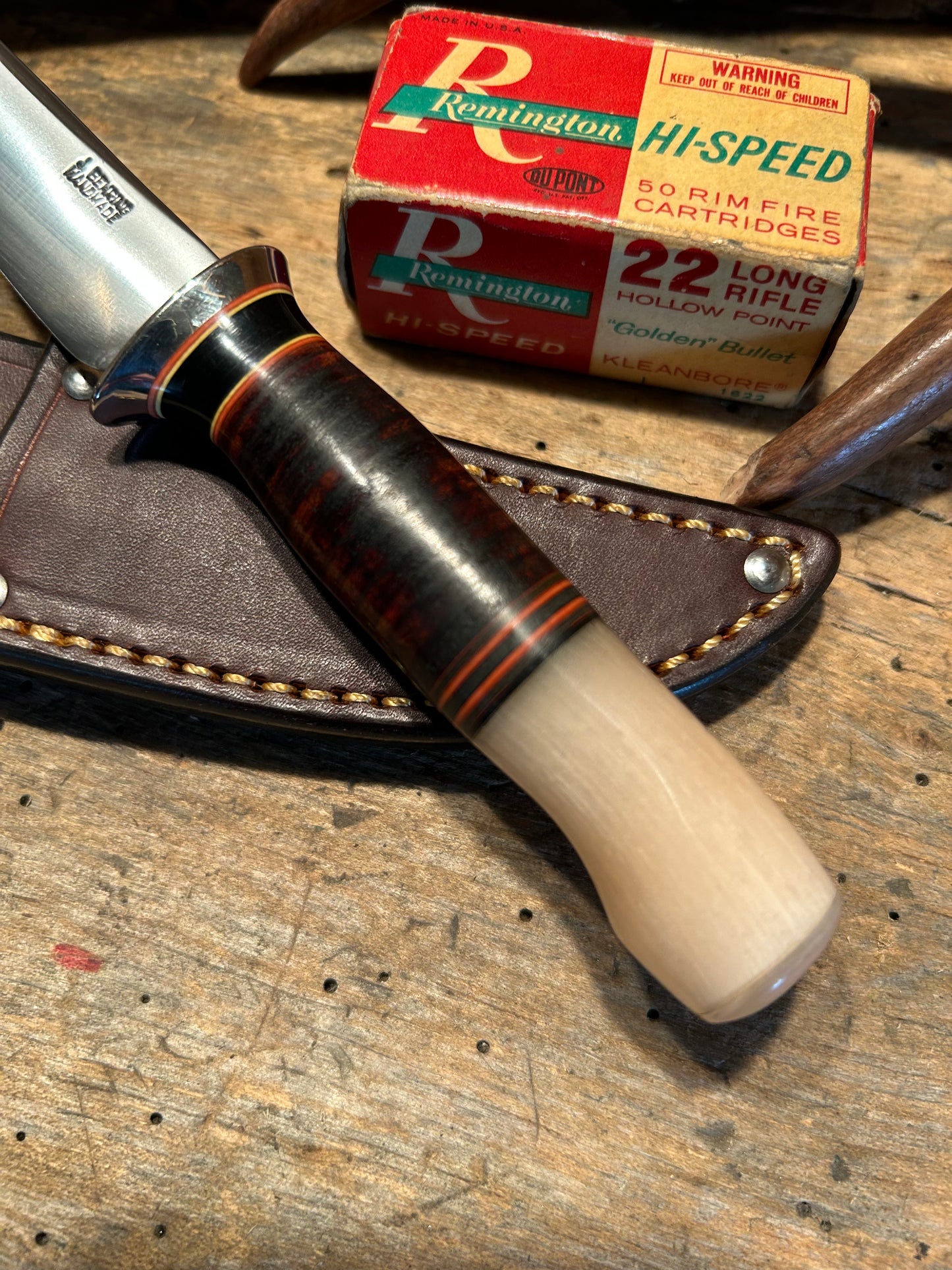 Treeman Trout Knife Horse Hide Ox Crows beak