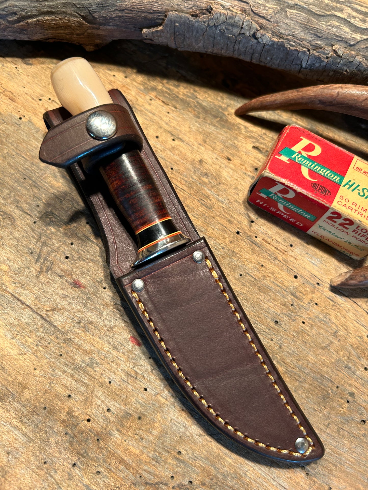 Treeman Trout Knife Horse Hide Ox Crows beak
