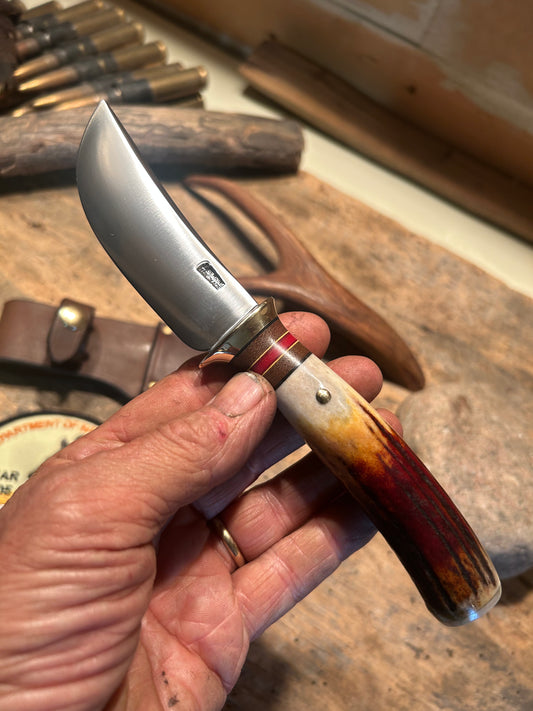 Treeman Woody AEB-L 3 3/4" blade 120 Year Old Stag Ox Butt Cap