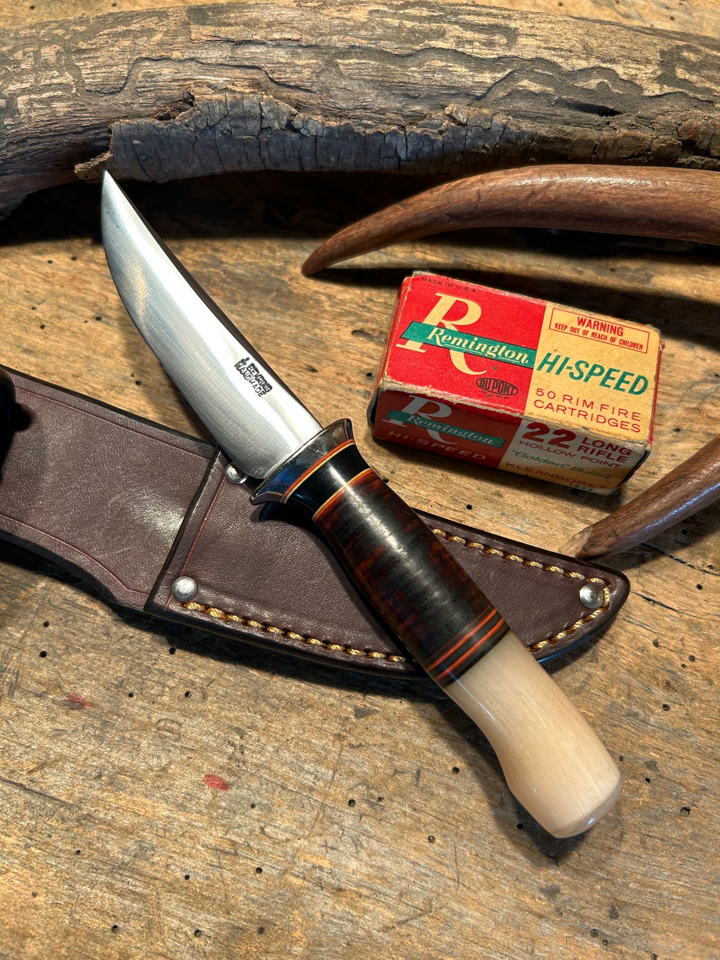 Treeman Trout Knife Horse Hide Ox Crows beak