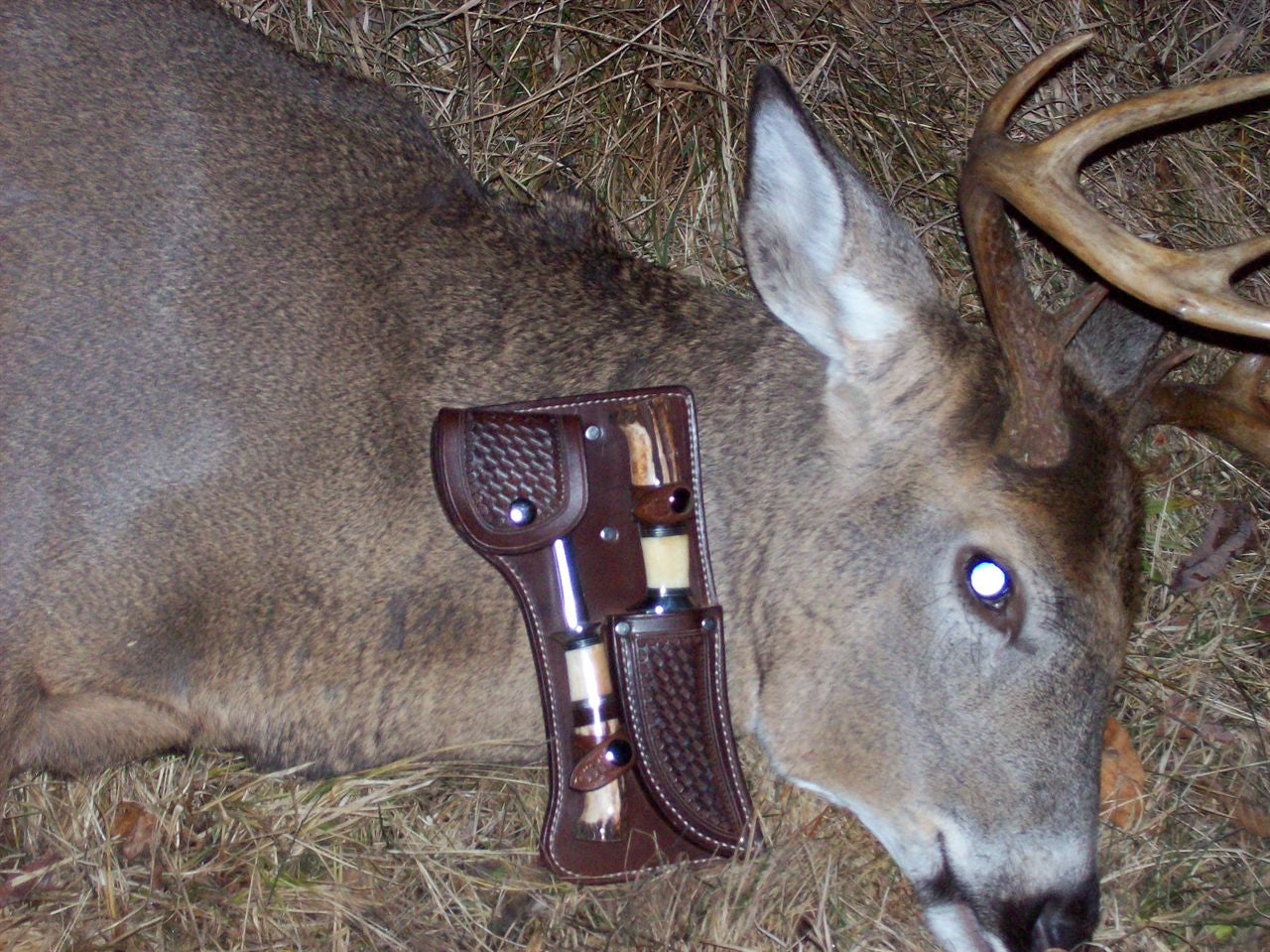 Knife Axe Combo set Ivory Stag