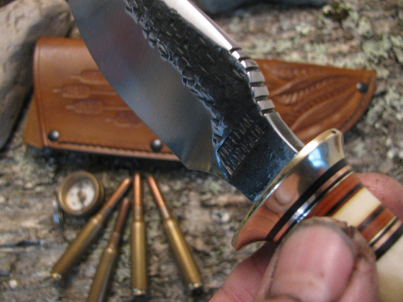 Alaskan Drop Point Hammermark Red Stag