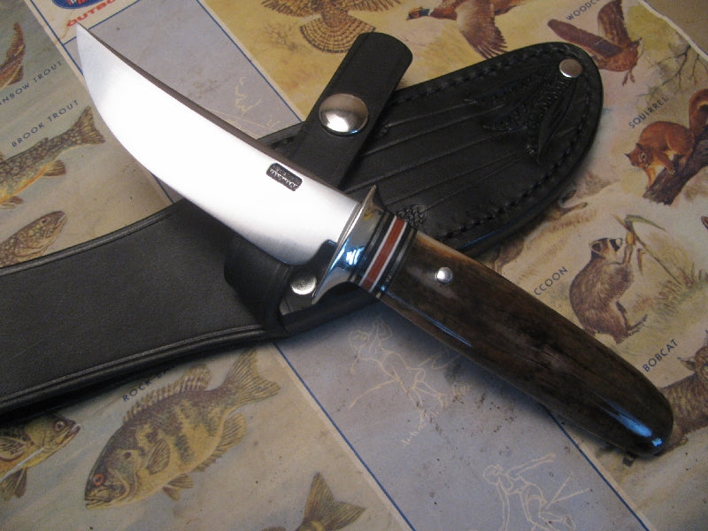 Behring Made Treeman Trout & Deer Fossil Walrus Ivory