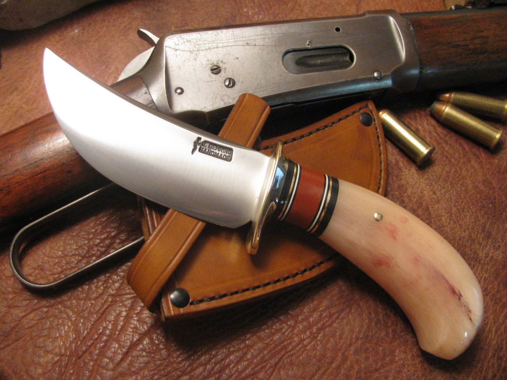 A Westerner birds head musk Ox Cowboy Hunter