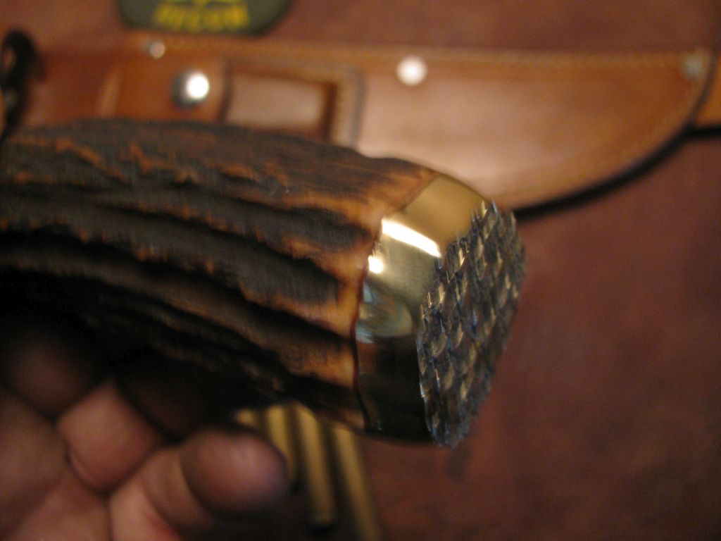 Double Skull Fighter BRASS GHOST SKULL BUTT