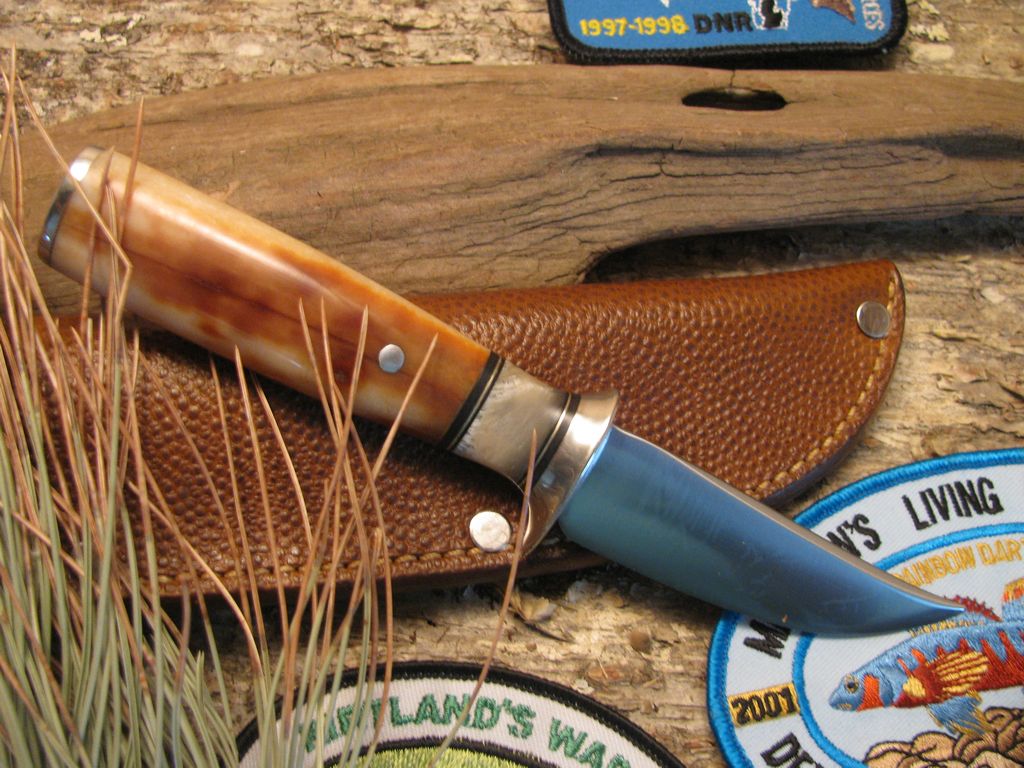 Montana Trout Knife Musk Ox Ivory