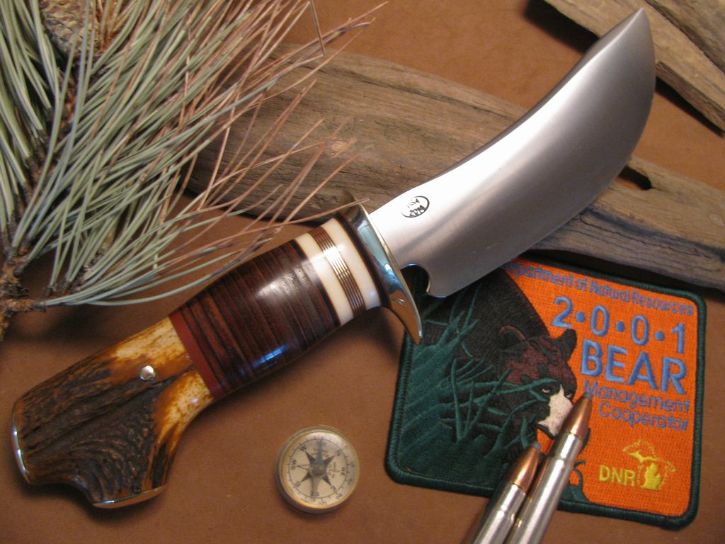 J.Behring Handmade Woodmonk Crotch Stag Brass butt caps