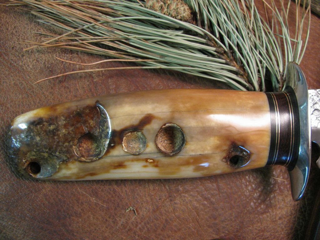 RARE  Sled Runner Artifact Fire Bowl Ivory Net Weight