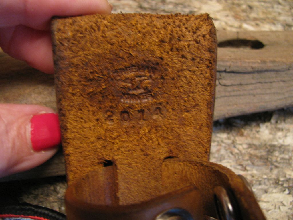 Treeman Handmade Artifact Walrus Ivory Deer & Trout with Treeman Leather Classic Scagel Style Pancake sheath.