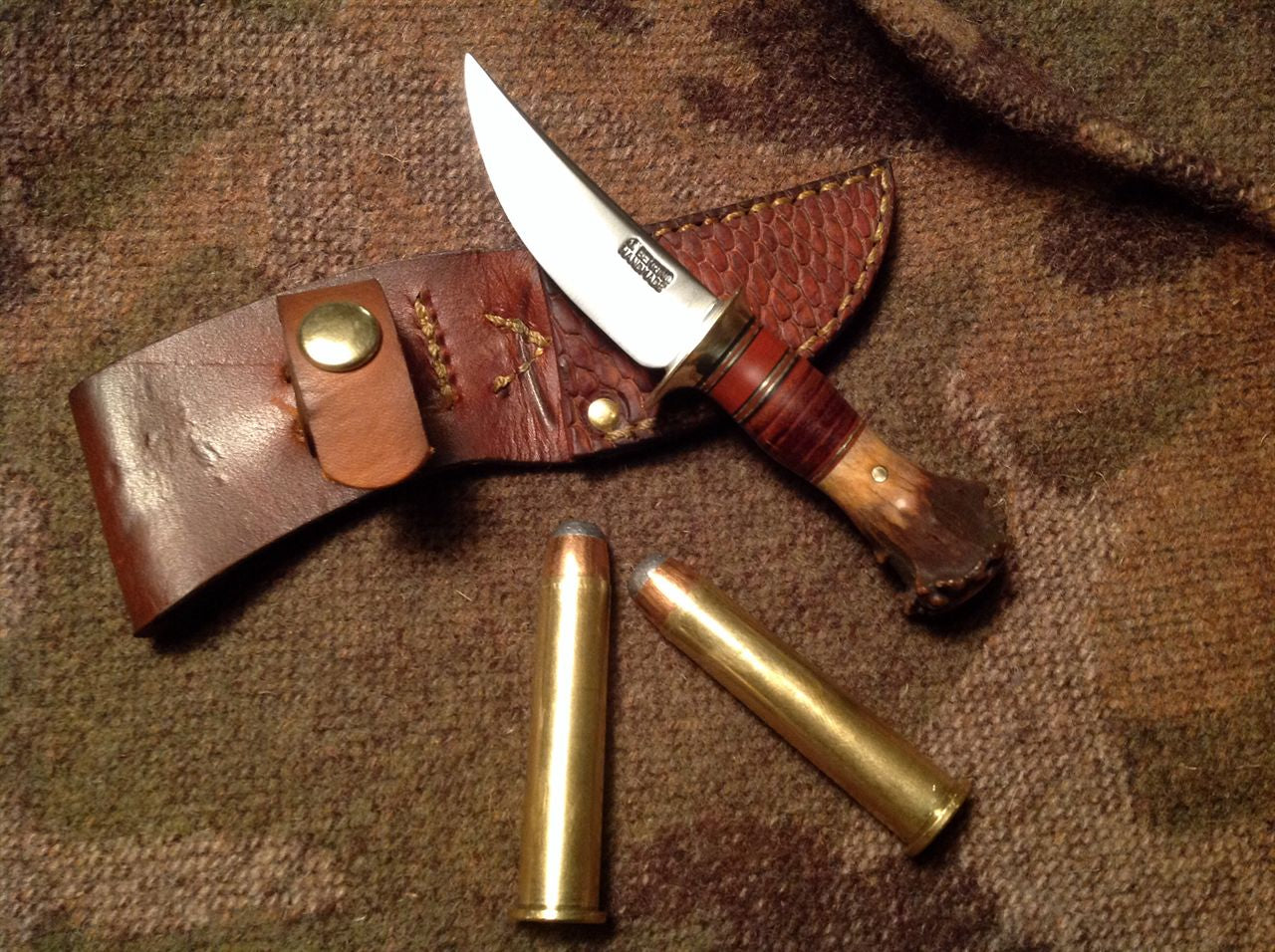 J.Behring Handmade Mini Camp Knife Crown a Stag